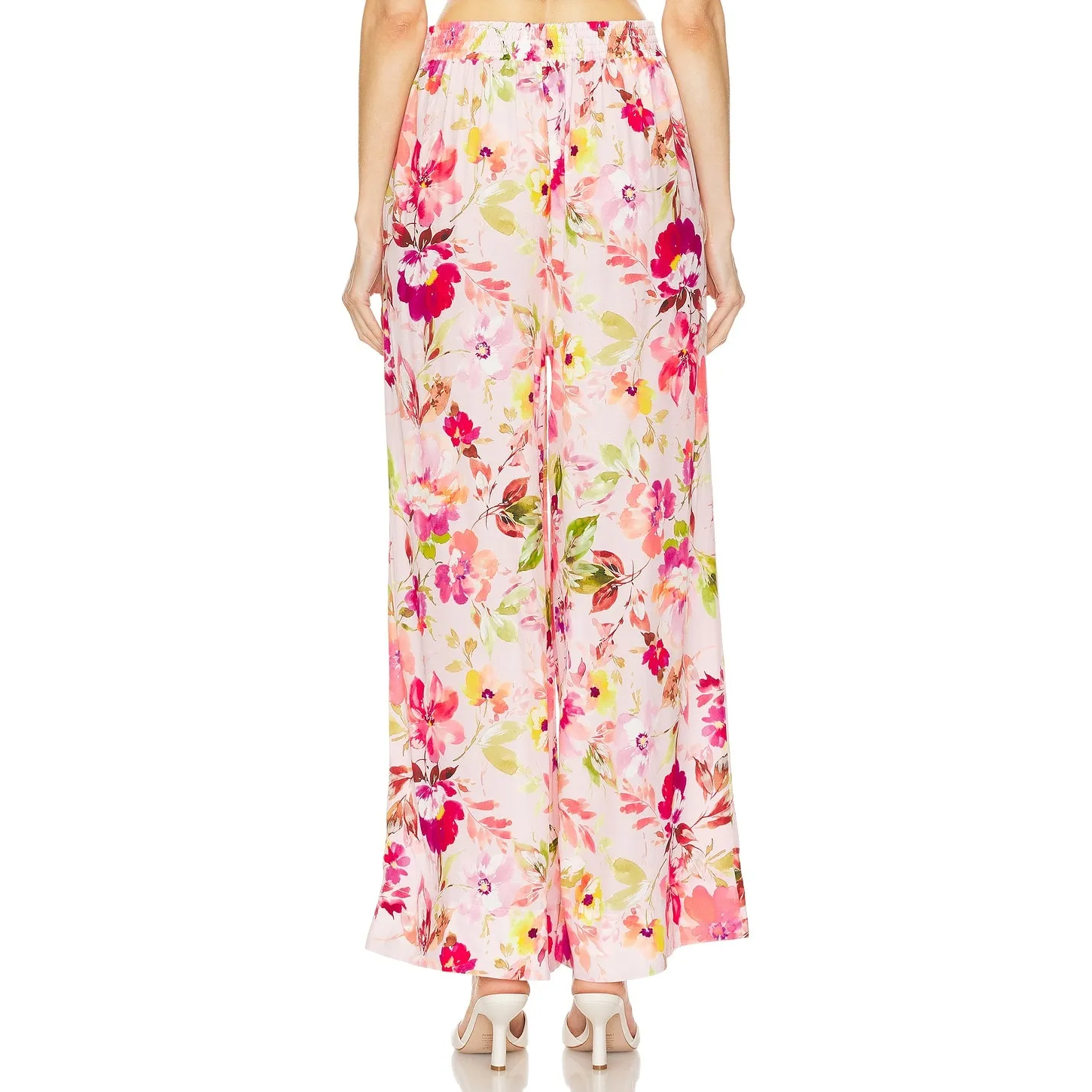 Yumi Kim Jodie Pant in Pink Lady‎ Fits Size Small Floral Wide Leg - Image 3