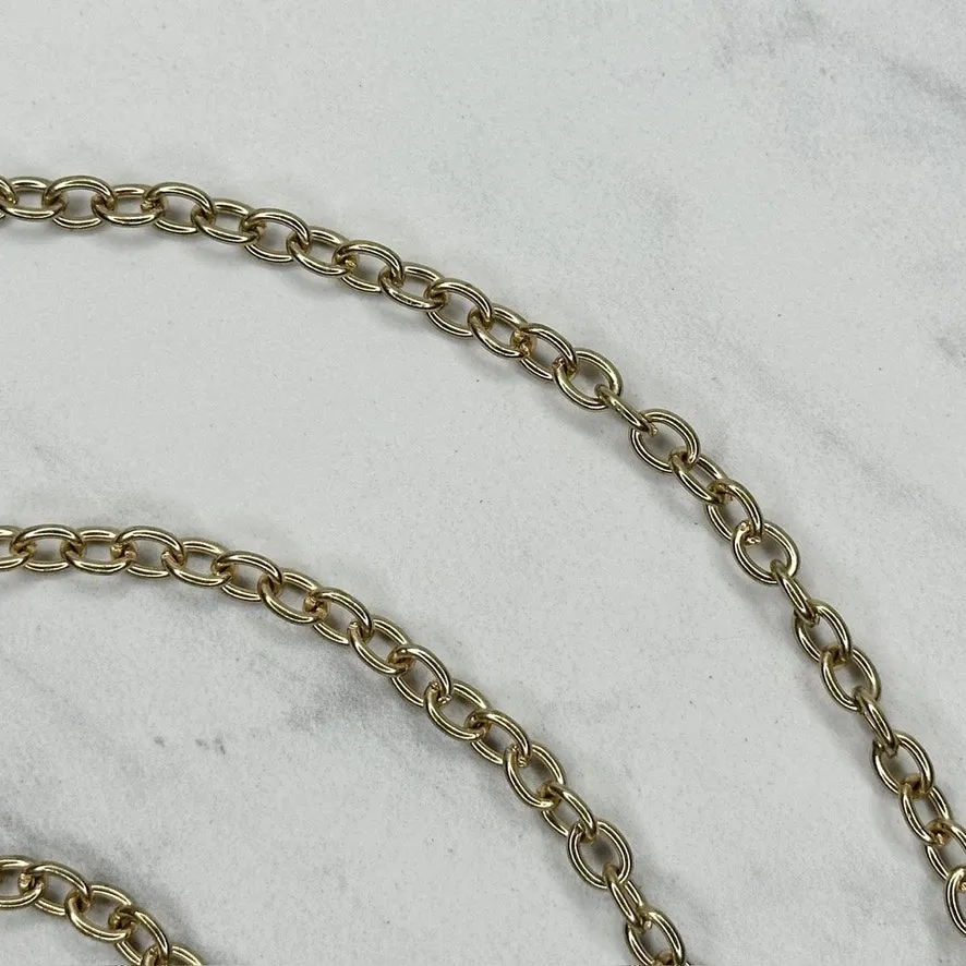 Skinny Gold Tone Chain Link Purse Handbag Replacement Strap ✨ - Image 4