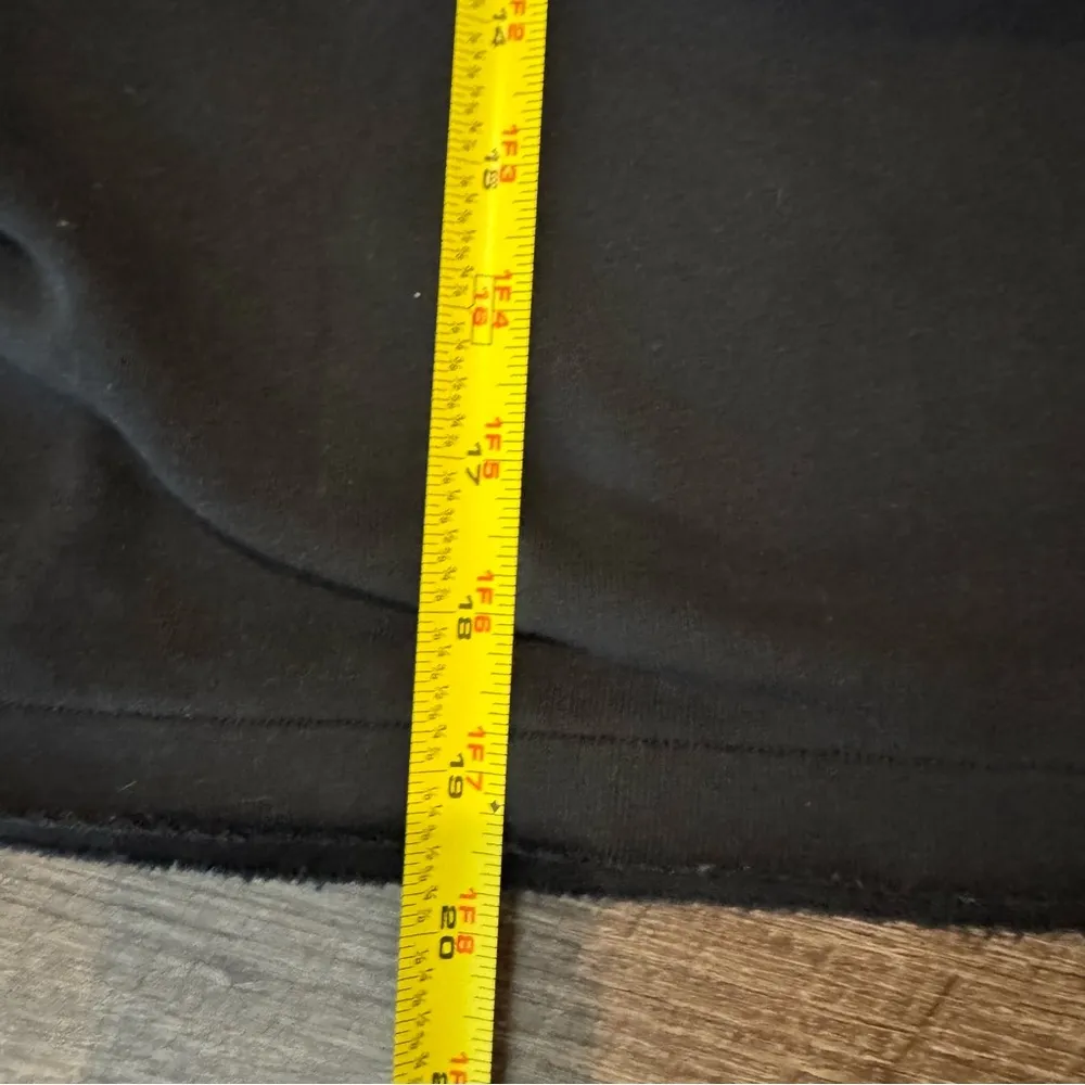 Nike Black Dri-Fit Cropped Black Logo Oversized Sweatshirt - Image 4