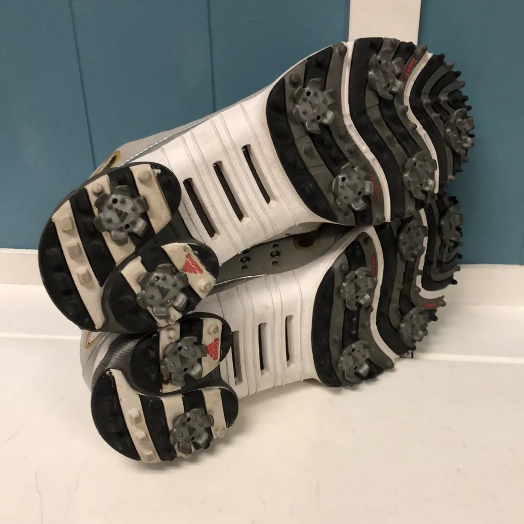 Adidas Climacool Women's Size 8.5 Gray Silver Lace Up Spike‎ Golf Shoes 737189 - Image 8