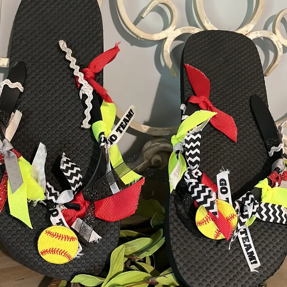 Softball Flip Flops Womens 7:8 New Size undefined - Image 5