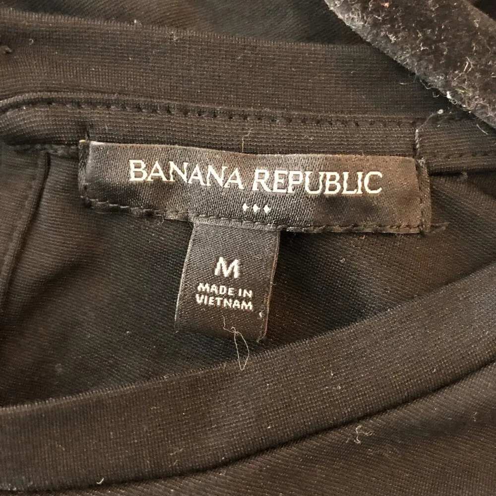 Banana Republic Womens Jumpsuit Wide Leg Crop Belted Sleeveless Black M - Image 4