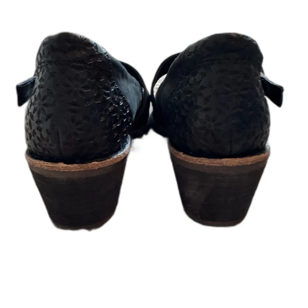 Halsa | Mia Leather Mary Jane Pumps Women's Size 8 W Comfort Casual Heel Shoes Black - Image 5