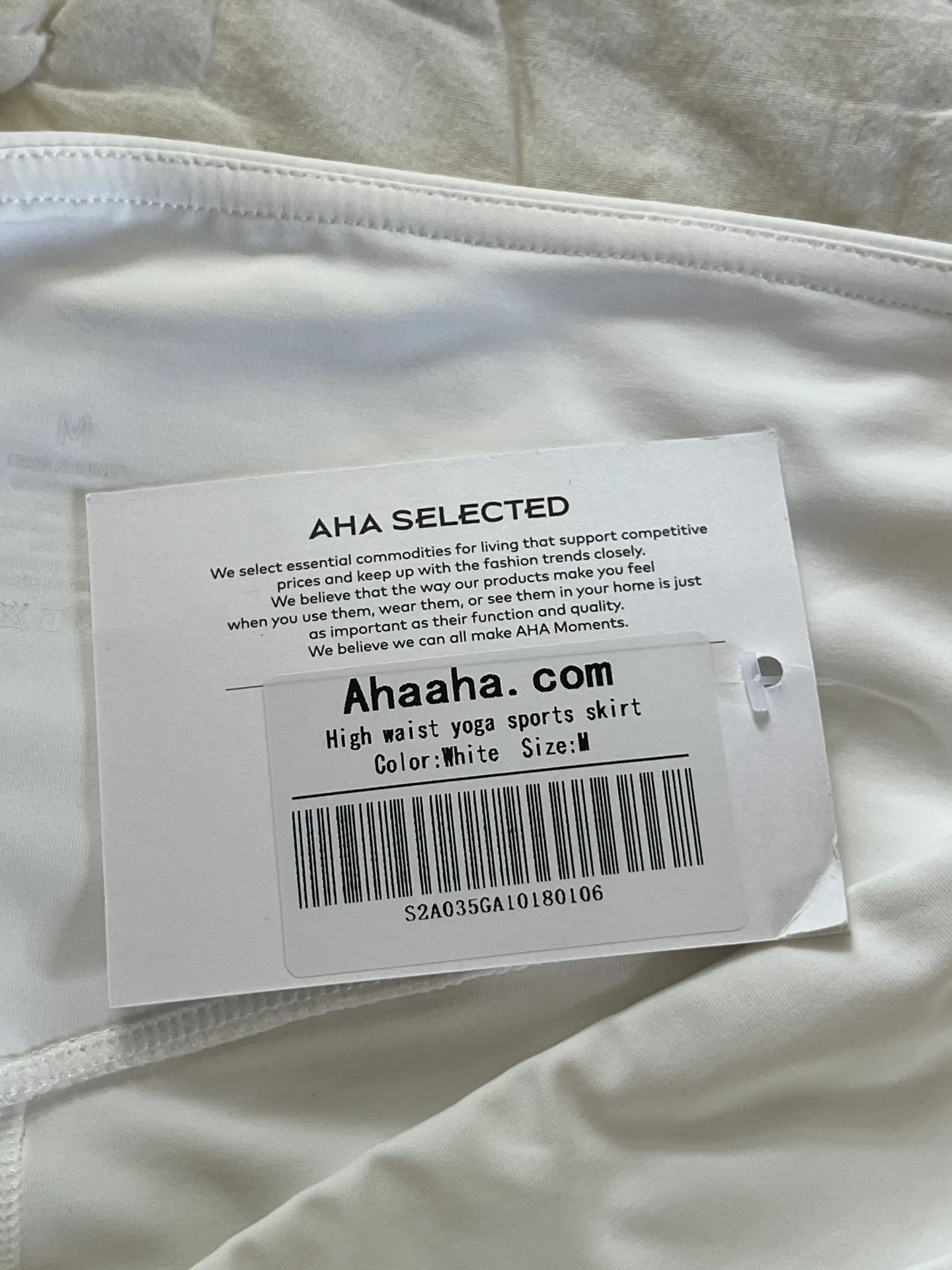 Aha Select Tennis Skirt White Size M - Image 8