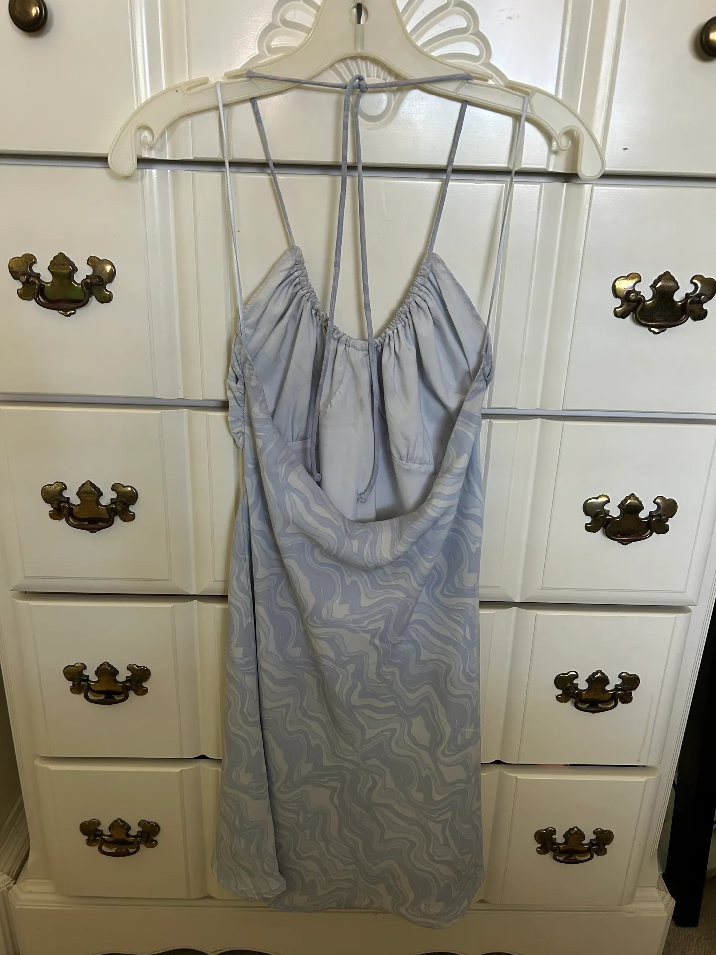 Halter Ruched Mini Dress - Image 2