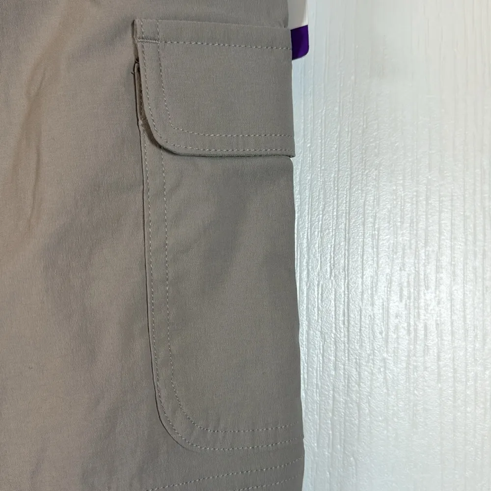 Eddie Bauer Summer Trail Hiking Cargo Shorts Gray Size 14 NWT #7851 - Image 5