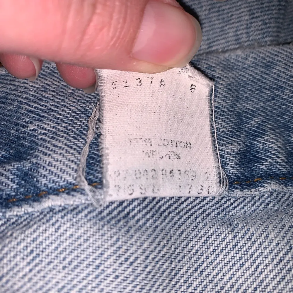 Vintage 90s Levi Strauss Light Blue Denim Trucker Collar Jean Jacket L 16/18 - Image 7