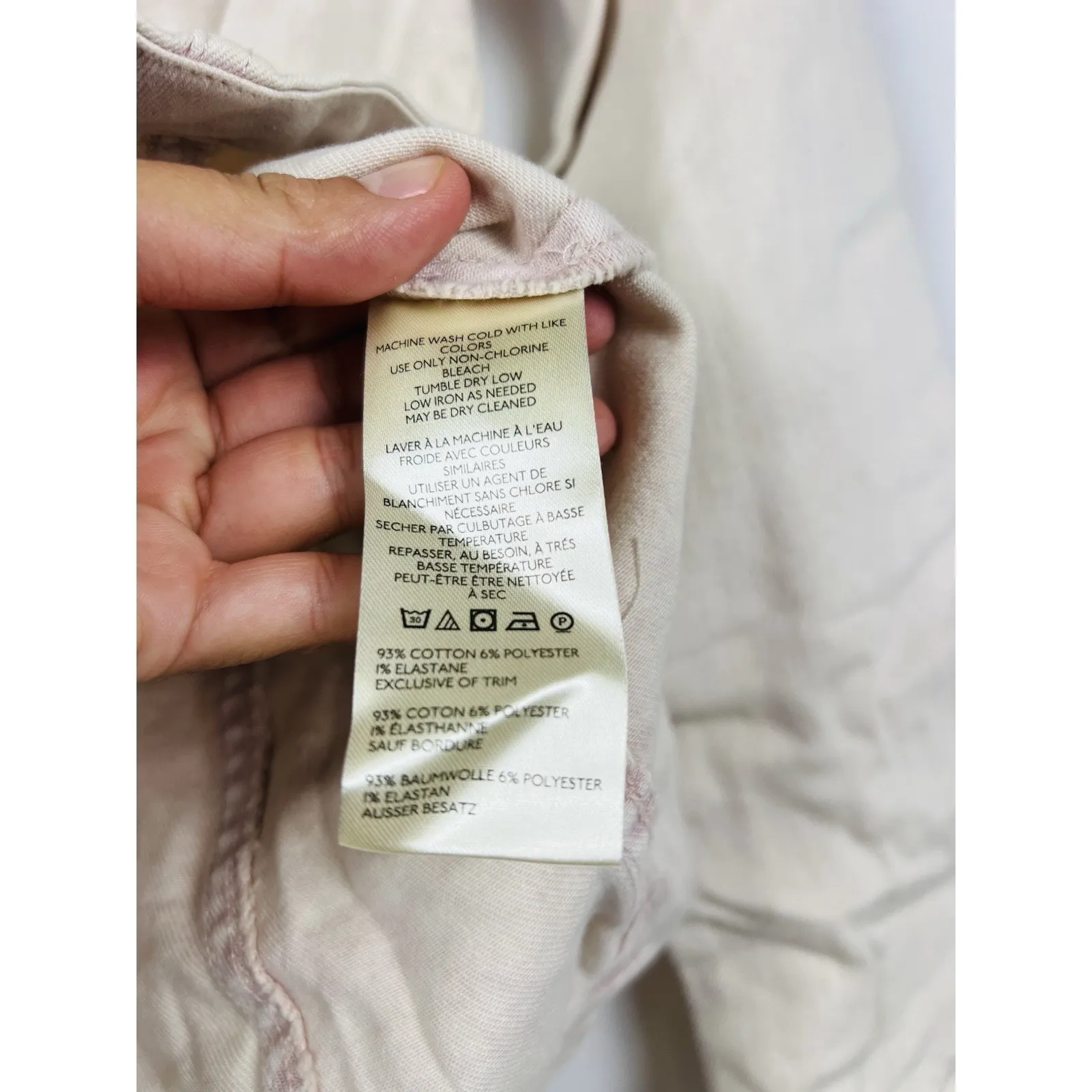 Free People Women’s Denim Light Pink Wash Snap Front Shaped Western Jacket Sz S - Image 13