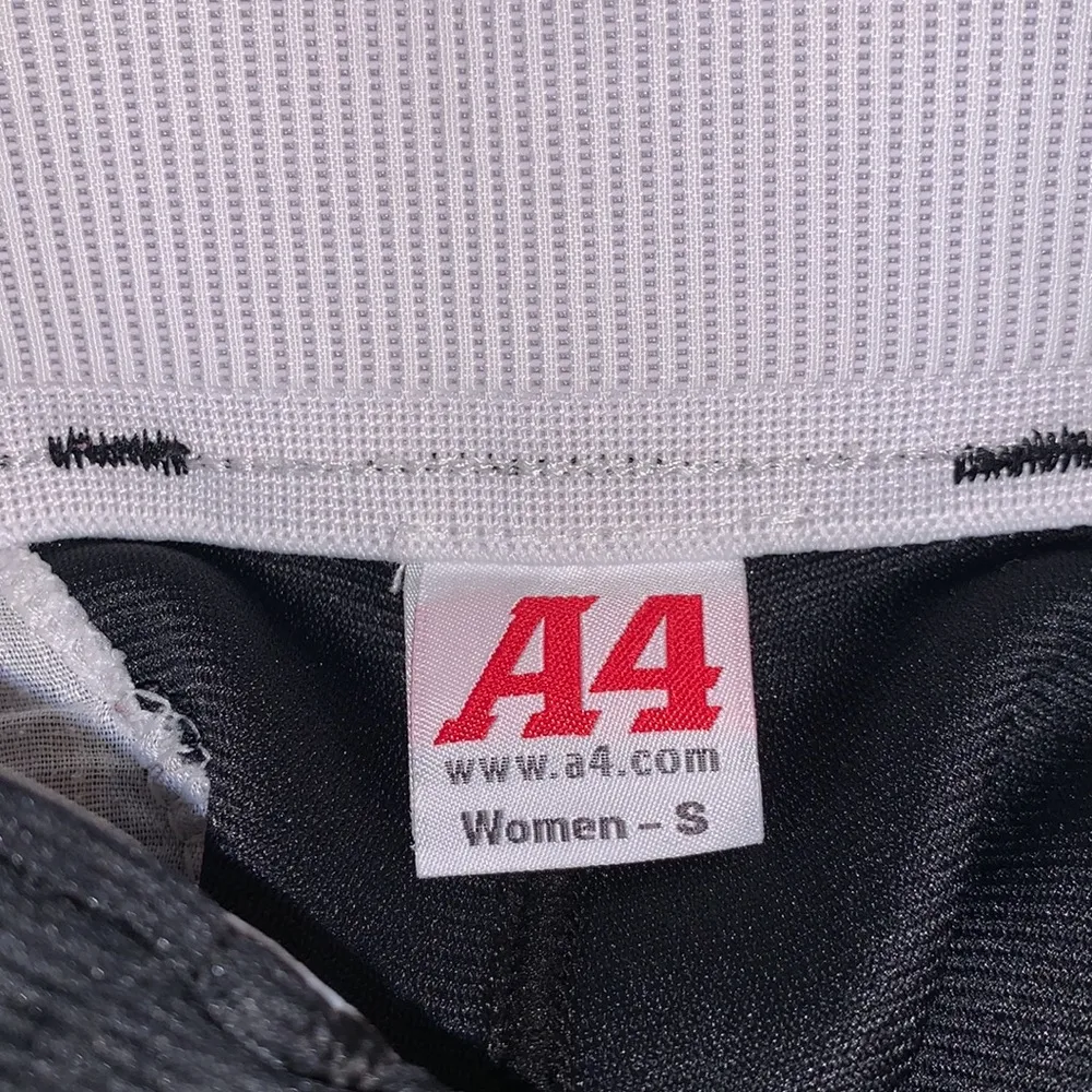 A4 woman’s black capri softball baseball pants - Image 6