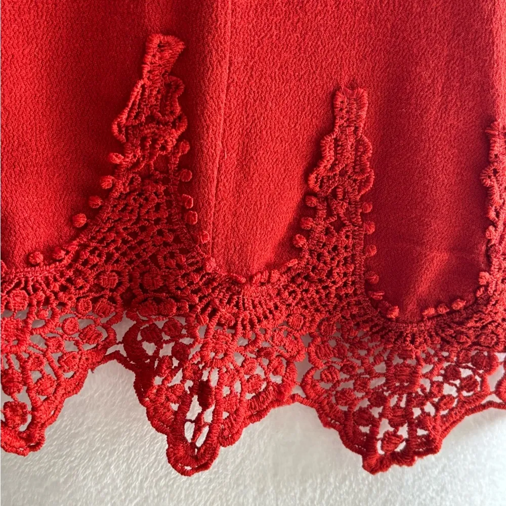 Rust Color Sleeveless Crop Top Size M - Image 7