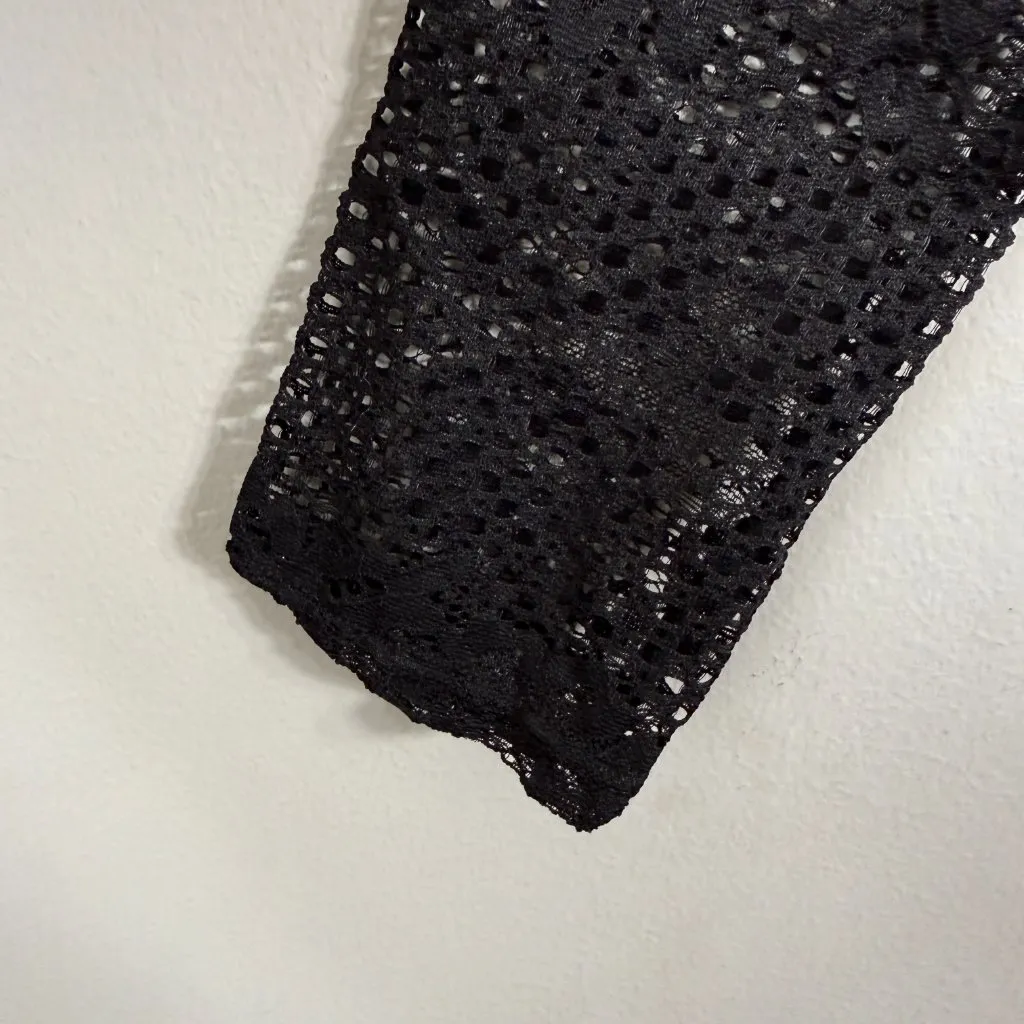 Miss Lola Long Sleeve Lace Sheer Bodysuit Women's 2XL Black Underwire Party NWT - Image 7