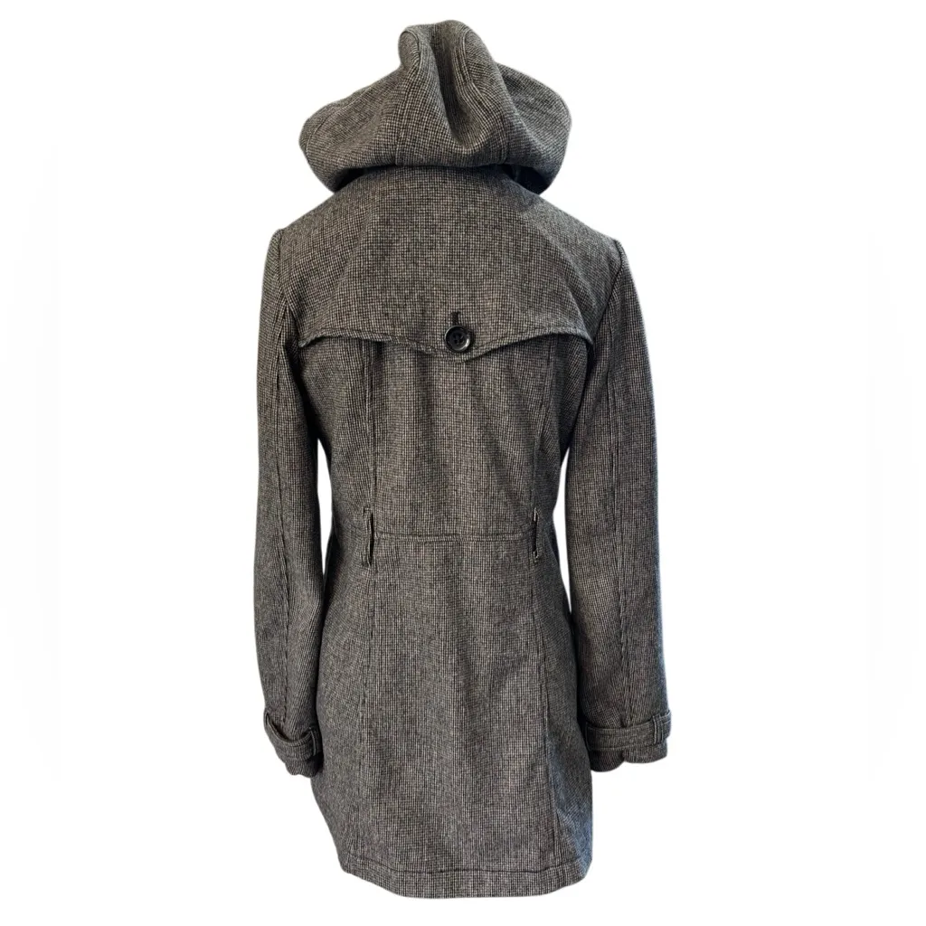 Divided  by H&M Hooded Wool Blend Coat Size 6 - Image 3