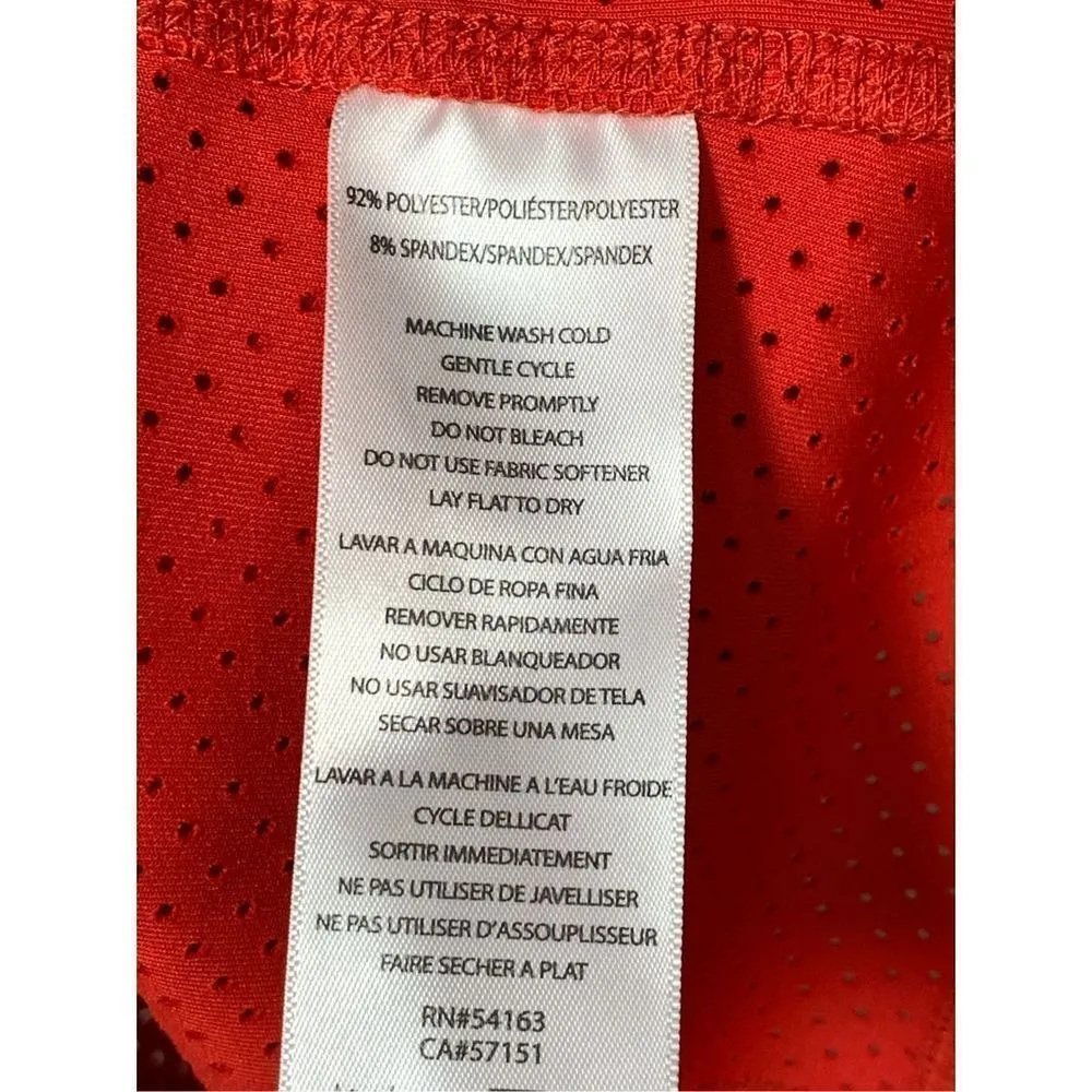 Tommy Hilfiger Sport Red Mesh Vest Size Large - Image 7