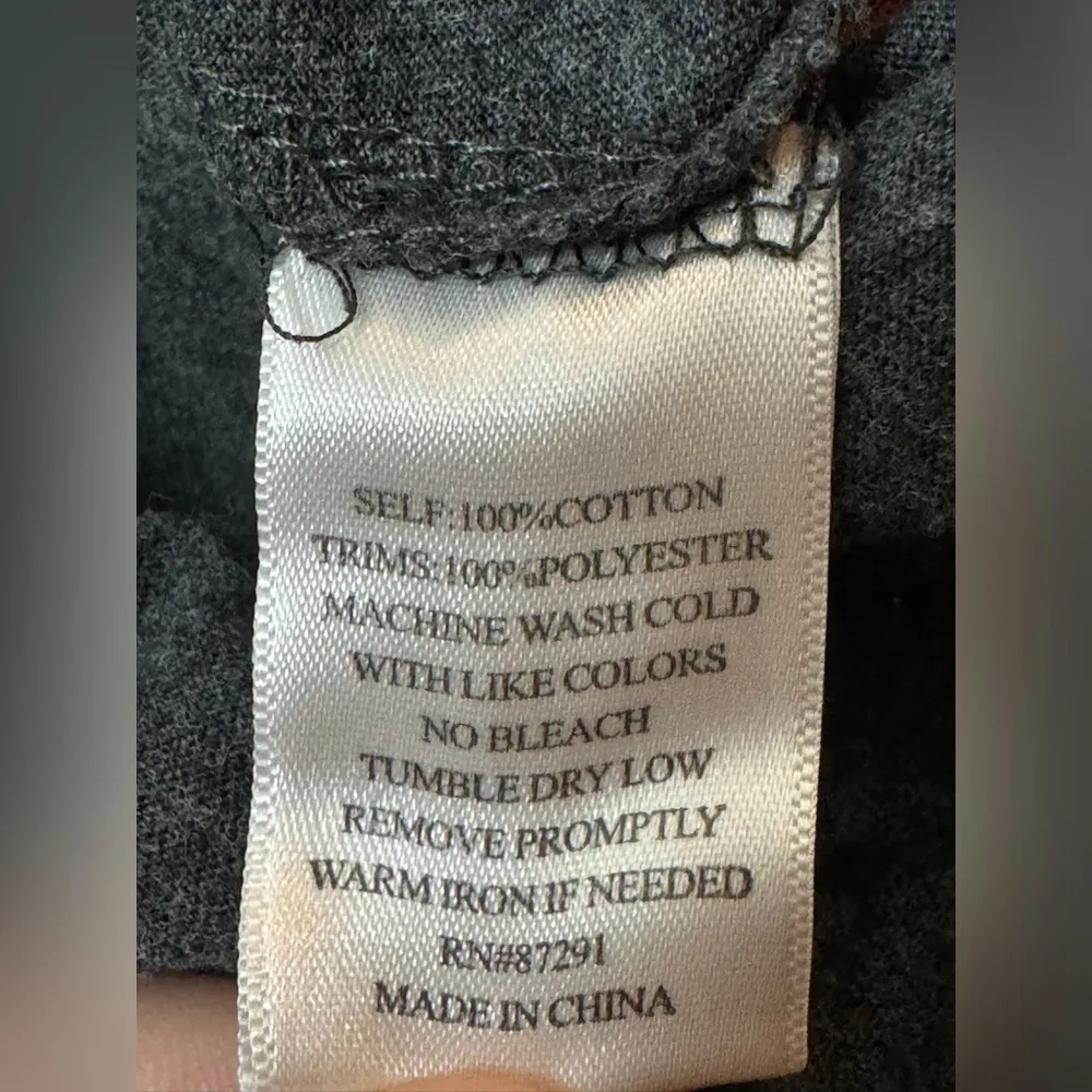 Johnny Was Embroidered Floral Twist Front Dress Size S Grey - Image 8