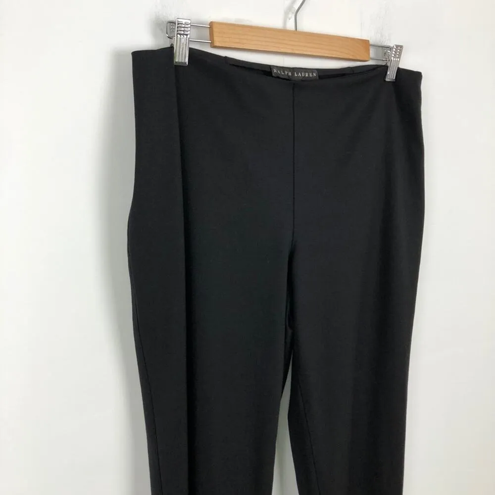 Ralph Lauren Black Label Pants Black  Side Zipper Wool Work Office Classic 12 - Image 12