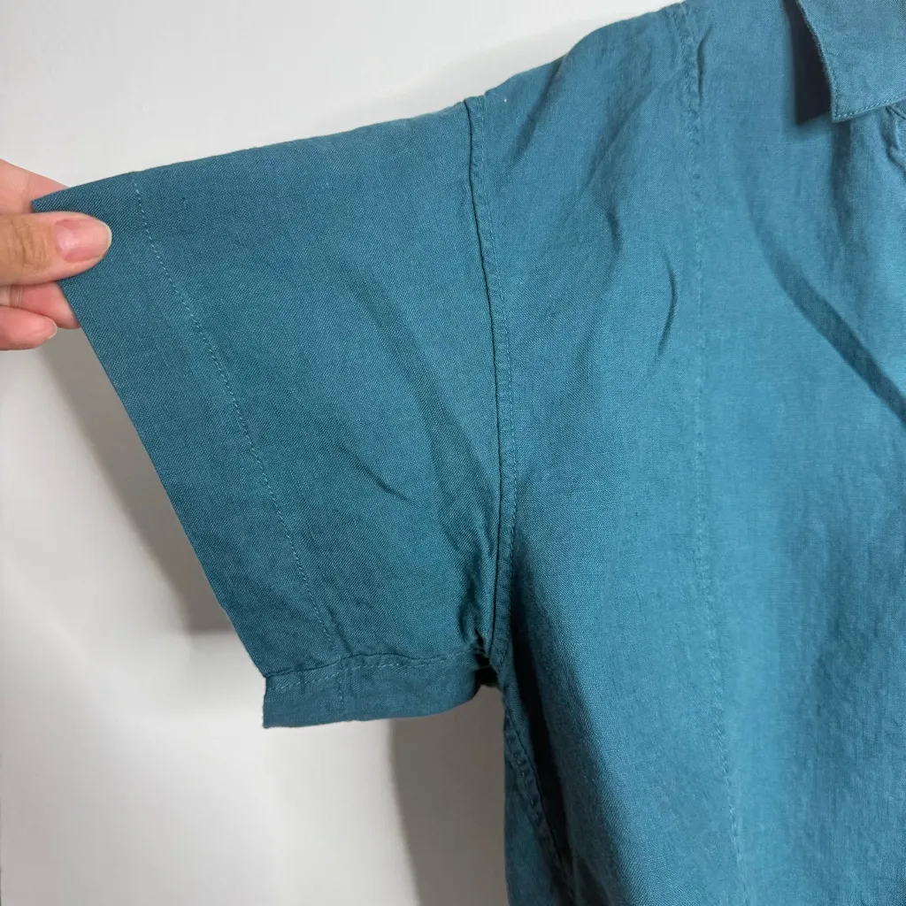 Athleta‎ Borealis Green Playa Linen Tie Top Size X-Large - Image 8