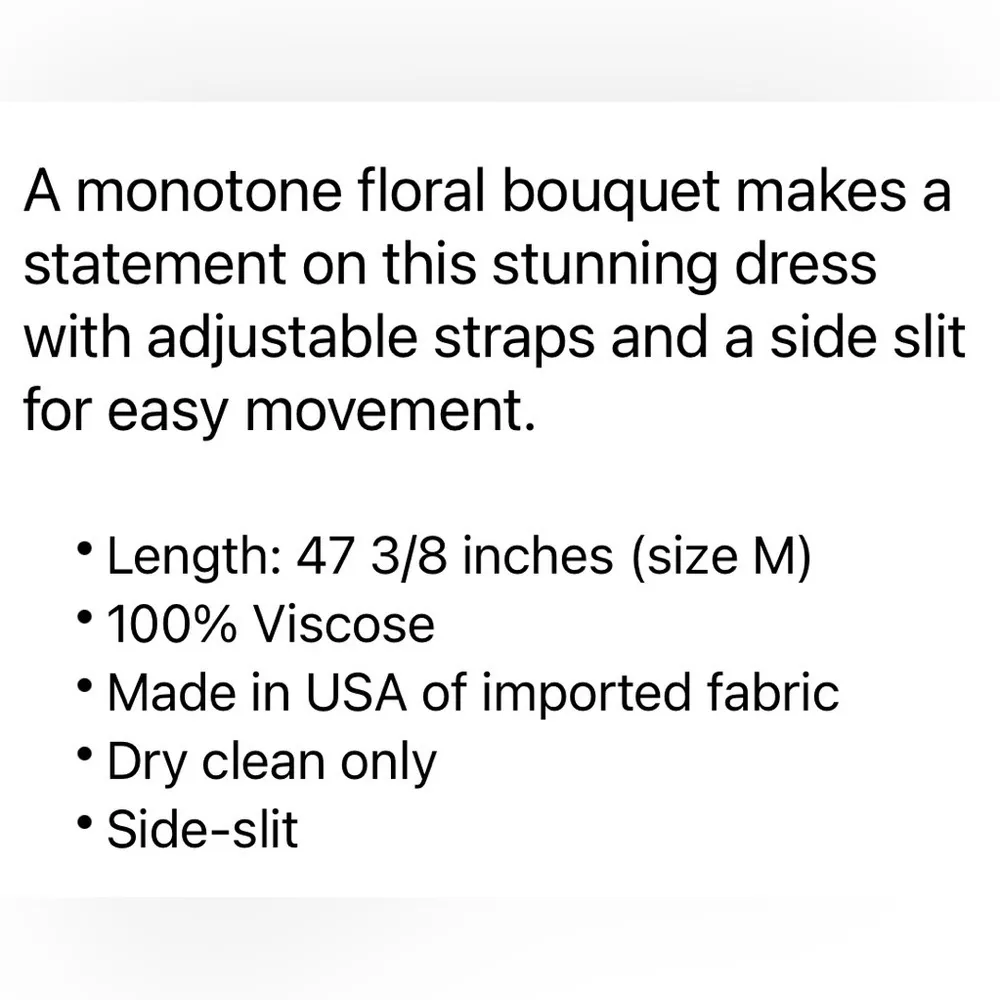 Karen Kane V neckline floral dress with adjustable straps. Side slits.Size M. - Image 8