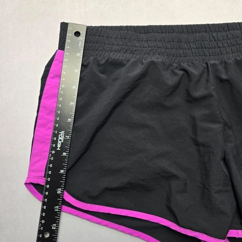 Old Navy Active Black Purple Shorts Pull On‎ Athletic Running Shorts L Large - Image 7