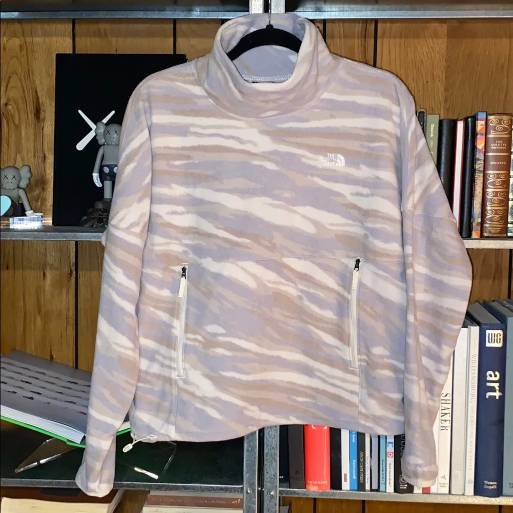 The North Face Women's Soft Fleece in Cream and Tan - Image 5