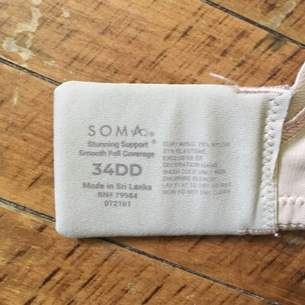 Soma nude 34DD Stunning Support Full Coverage bra Tan Size undefined - Image 2