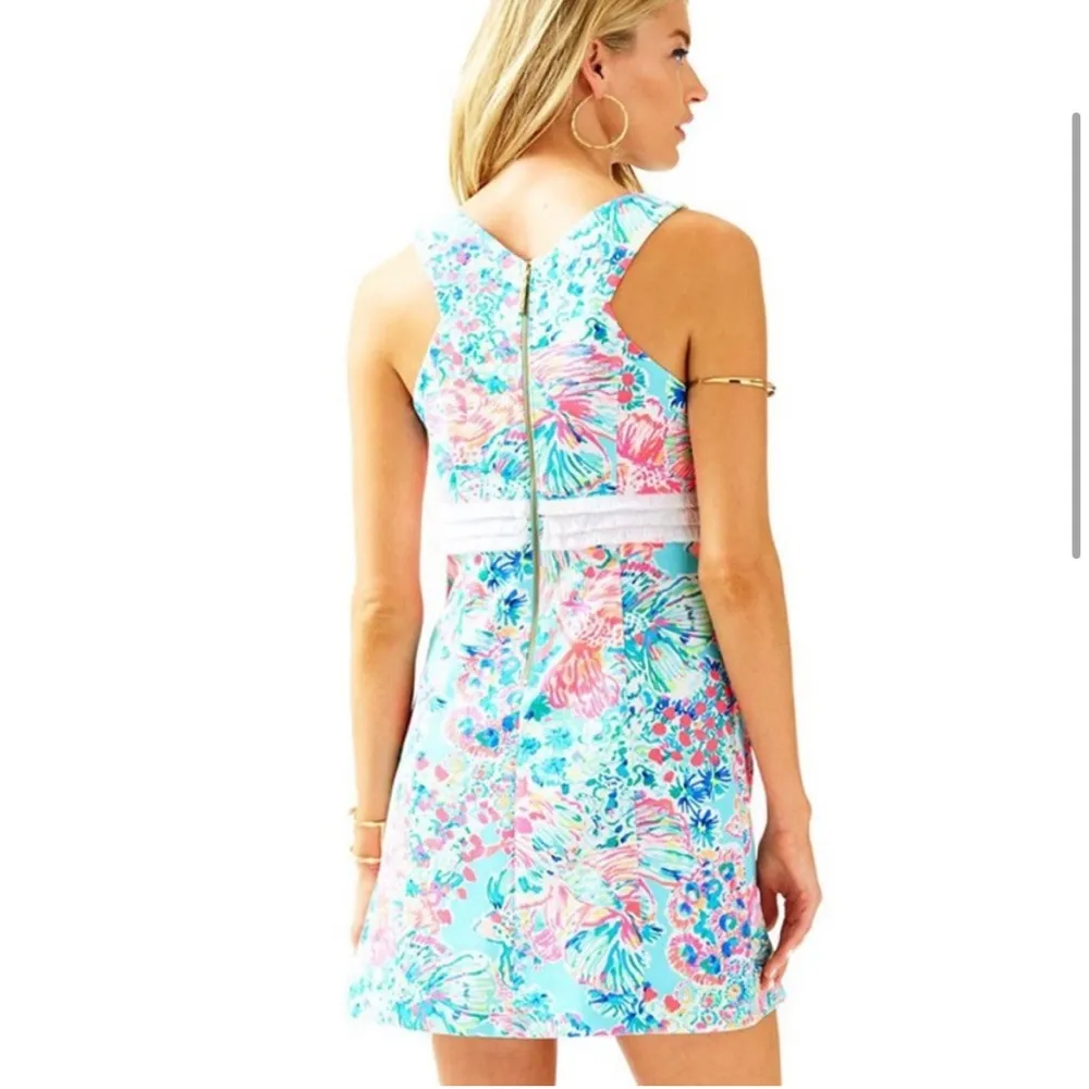 Lilly Pulitzer Arden Shift Dress in Serene Blue Gypsea - Image 4