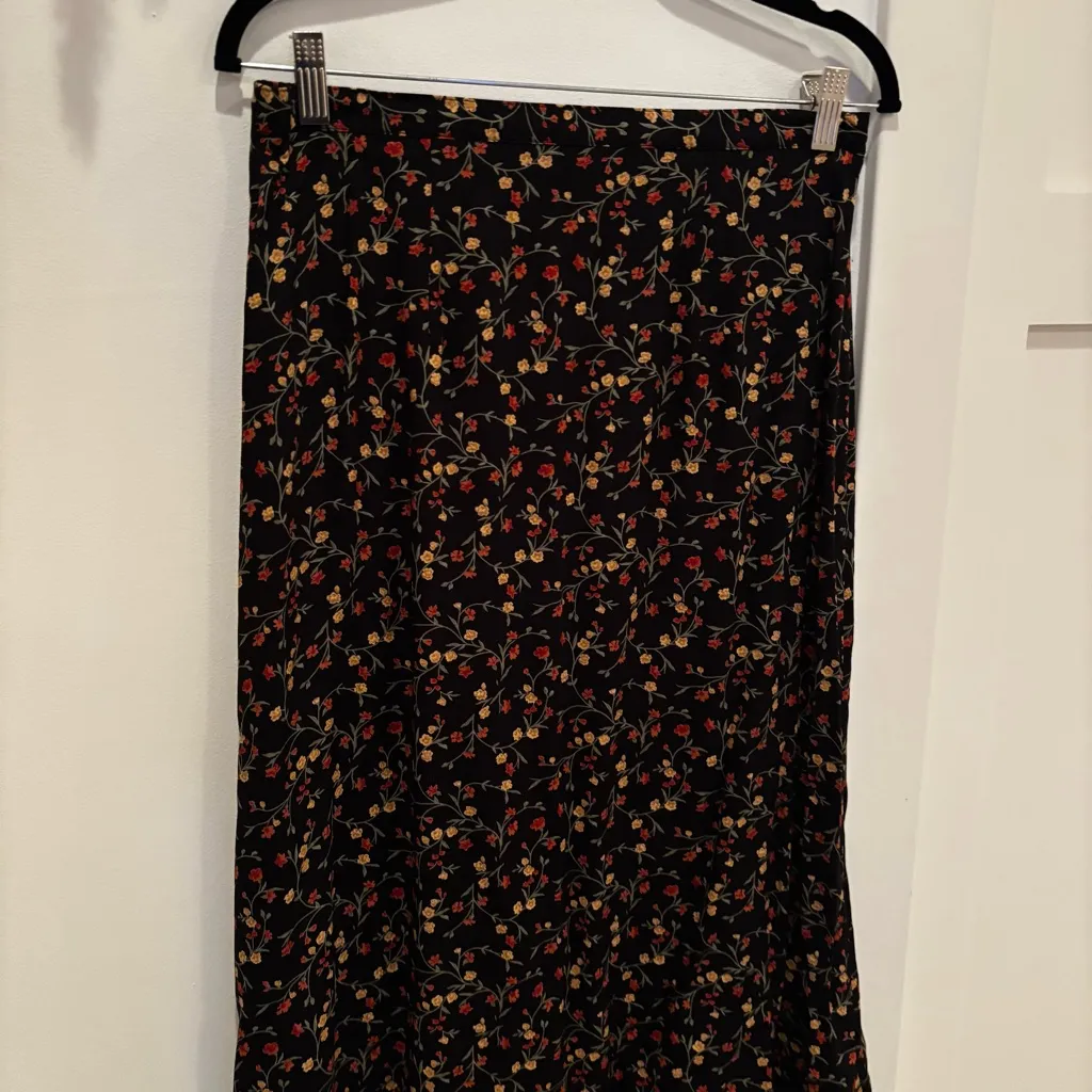 Herman Geist Vintage 90's Made In USA Women's Floral Print Maxi Skirt Size Large - Image 3