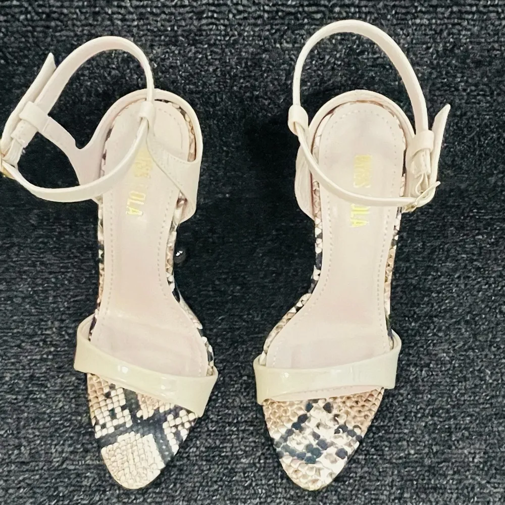 Nude/Snake Heels - Image 6