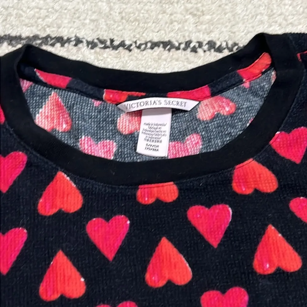 Victorias Secret Heart Patterned Long Sleeve PJ - Image 2