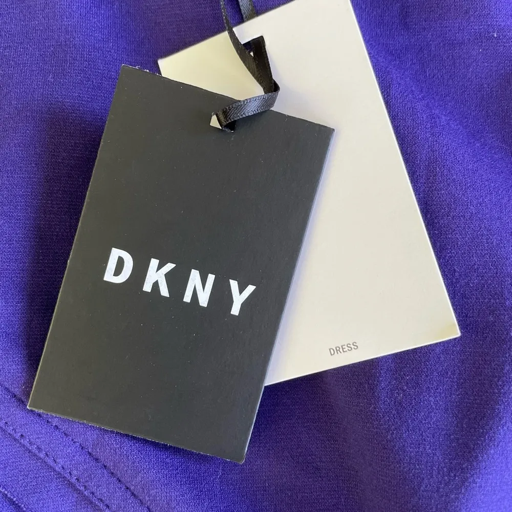 DKNY Cobalt Blue Purple Ponte Bodycon Sleeveless Crewneck Dress Size 6 NWT - Image 7