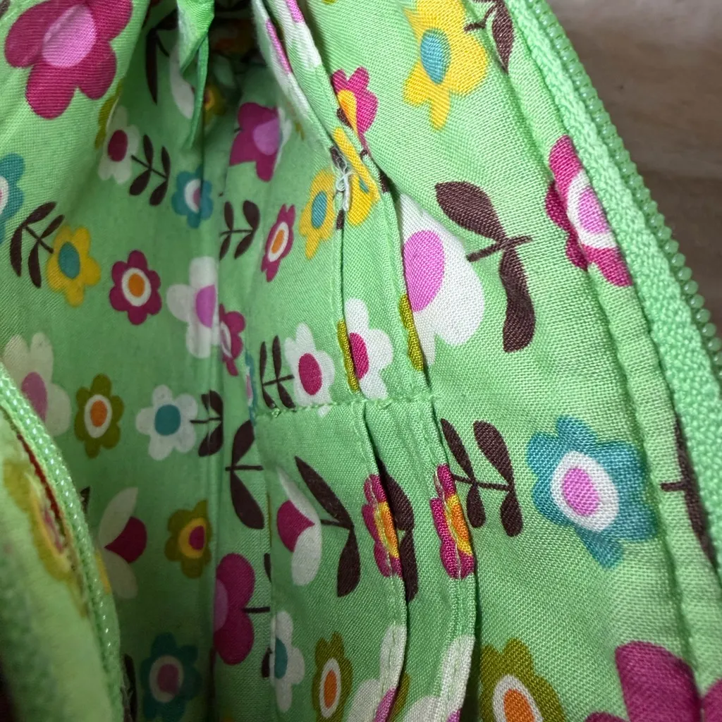 Vera Bradley Tutti Frutti Floral Paisley Wristlet with Silver Clasp Retired - Image 12