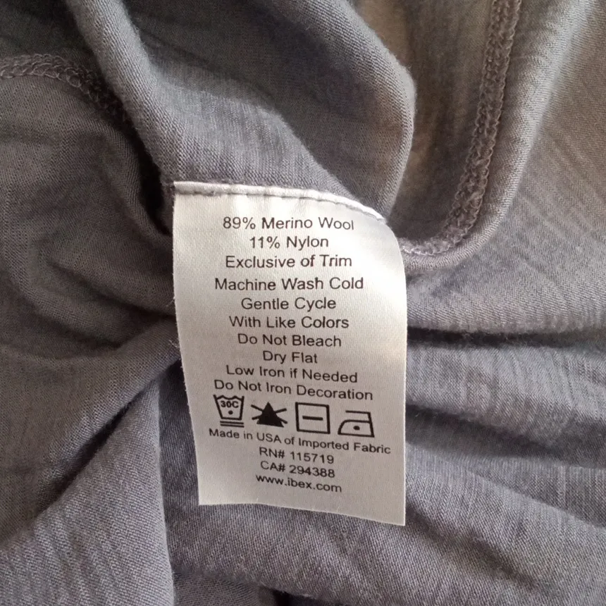 Ibex Made In The USA Tank Top Merino Wool Blend Running Gym Womens Gray Size L - Image 5