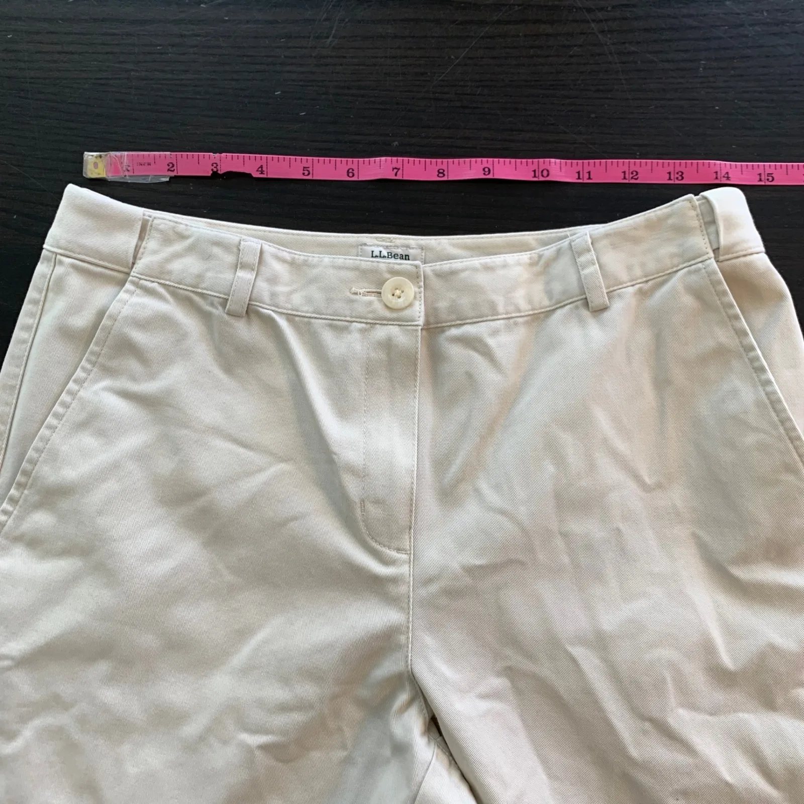 LL Bean Classic Fit Women's Cotton Casual Pants Size 6 Petite 6P Comfort Waist - Image 8