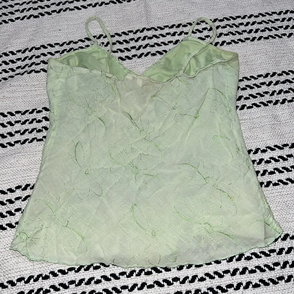 Vintage Fairycore Y2K Pastel Green Top Size L - Image 5