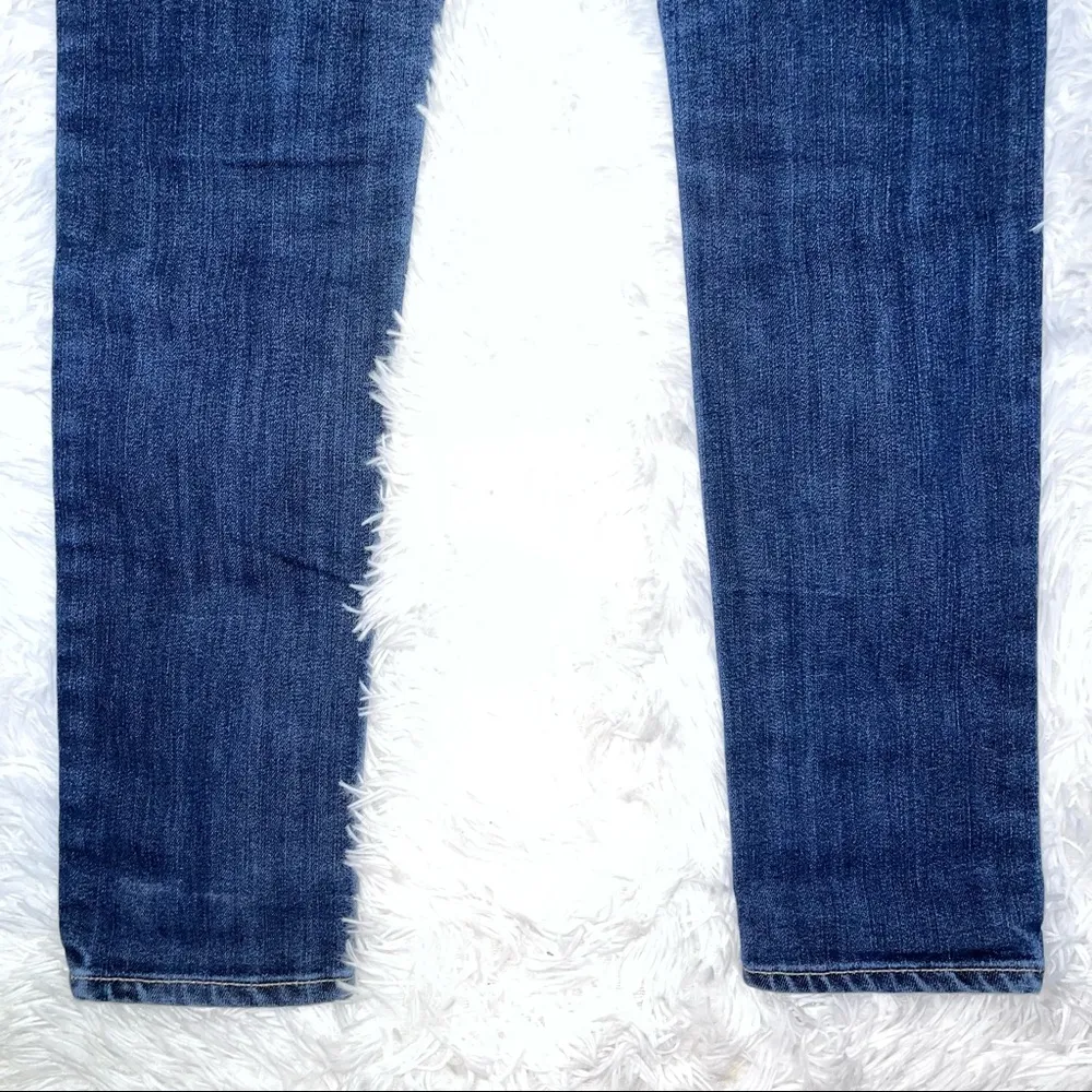 PAIGE Skyline Ankle Peg Low Rise Blue Denim Jeans 25 Dark Wash Non-Distressed - Image 9