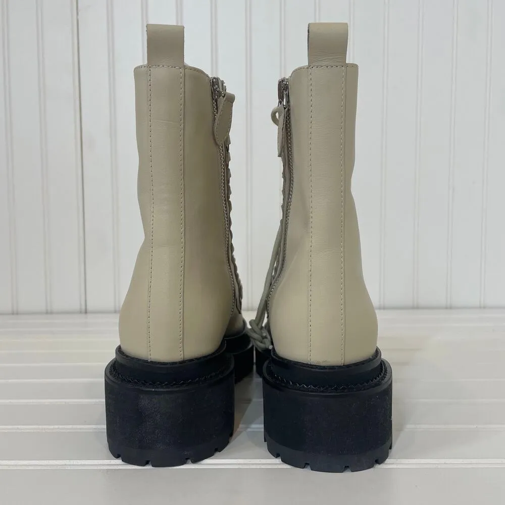 NWT Rebecca Minkoff Women’s Edie Chain Lug Sole Boot Boots Lace Up Chunky Size 9 - Image 7