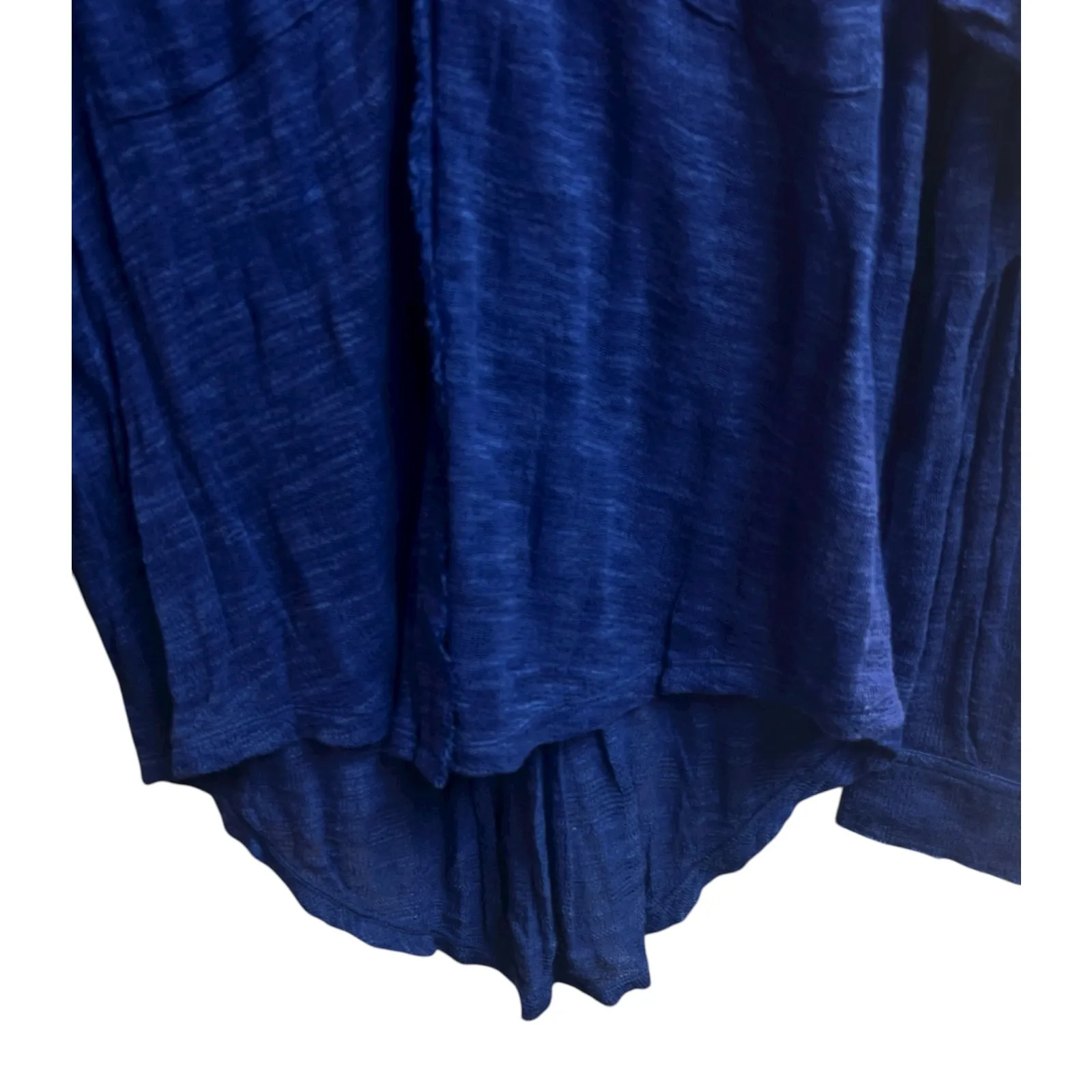 Free People Beach Coverup Medium Blue Tunic Semi Sheer Button Up - Image 6