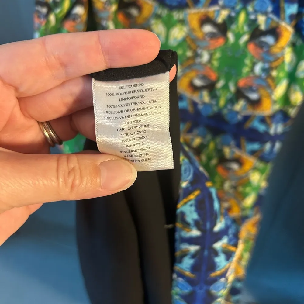 Sam Edelman  Colorful Patterned Spaghetti Strap Dress | Size Medium - Image 6