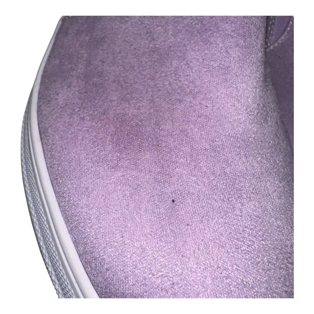 SODA Faux Suede Lavender Platform Slip-On Sneakers Women’s Size 9 - Image 7