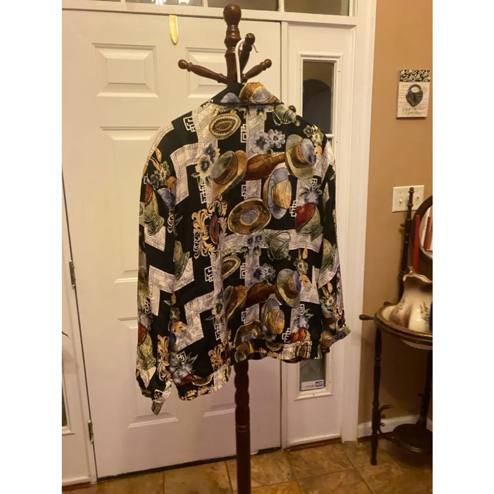 FUDA INTERNATIONAL silk bomber jacket size S see measurements - Image 8