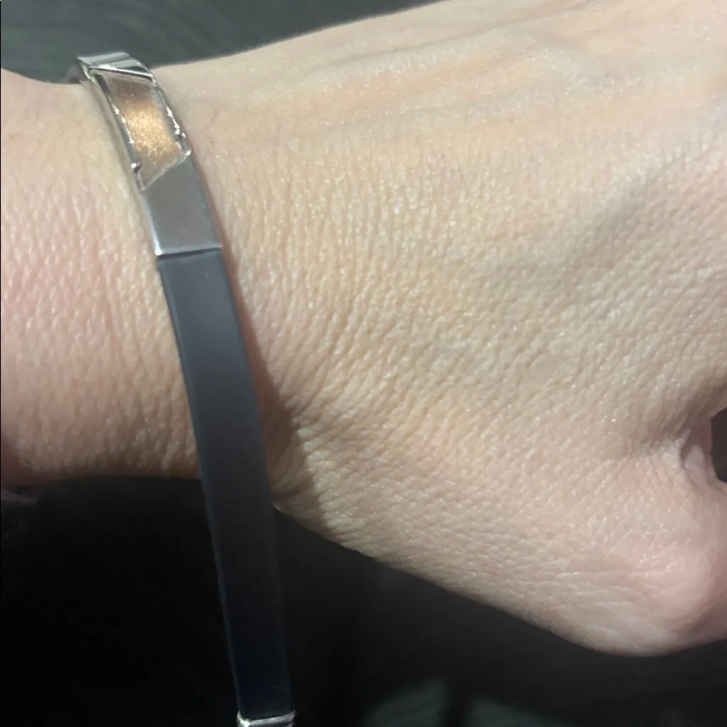 New in box sterling and stainless steel Bracelet rubber chain - Image 4