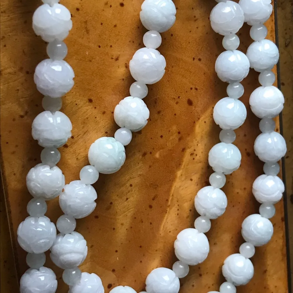 Natural Jade Sterling Silver Dragon Necklace - Image 7