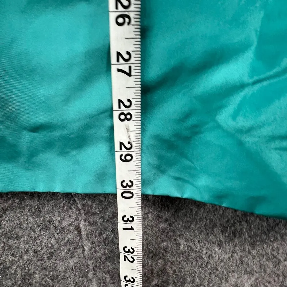 J Crew Dress Women 2 Green Aqua Silk Tafetta Audrey Strapless Ruffle Cocktail - Image 9