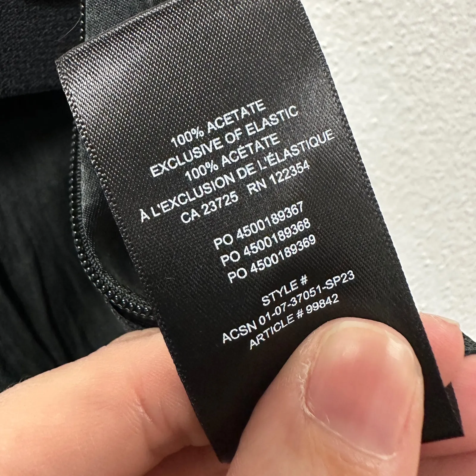 Aritzia Babaton‎ Eames Satin Side Slit Midi Skirt Black Size 2 - Image 8