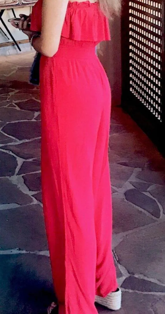 Forever 21 Red Strapless Jumpsuit - Image 2