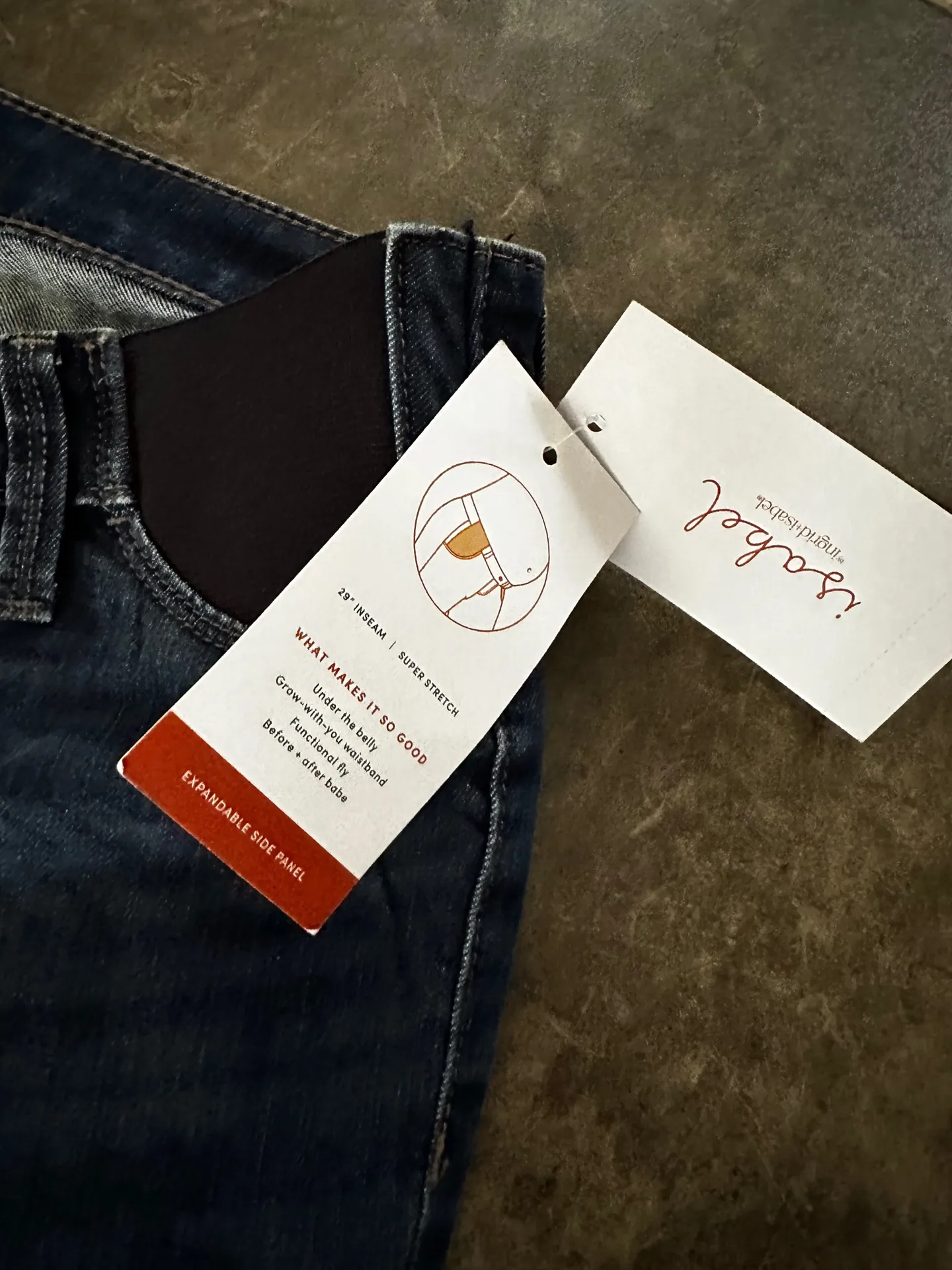 Under Belly Skinny Maternity Jeans - Isabel Ingrid super stretch - Image 6