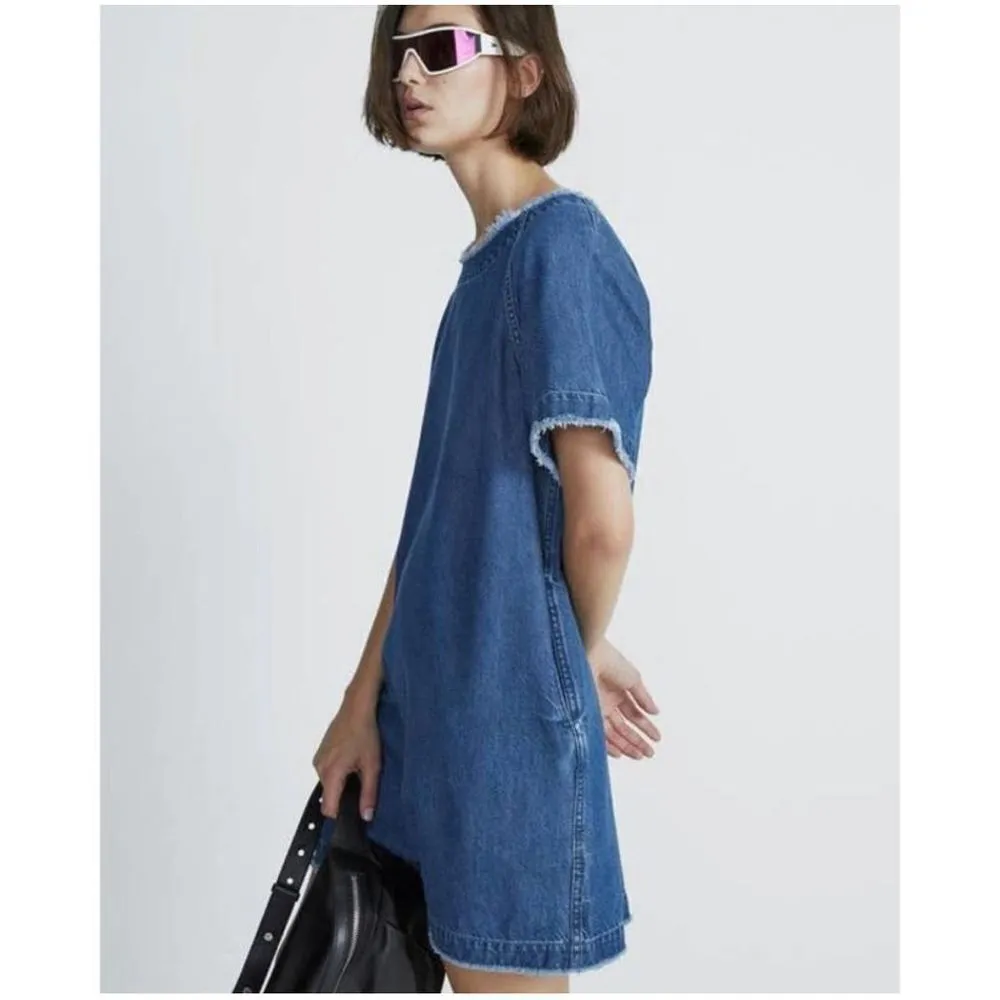 Rag & Bone Justine Featherweight Suki denim S shirt dress - Image 2