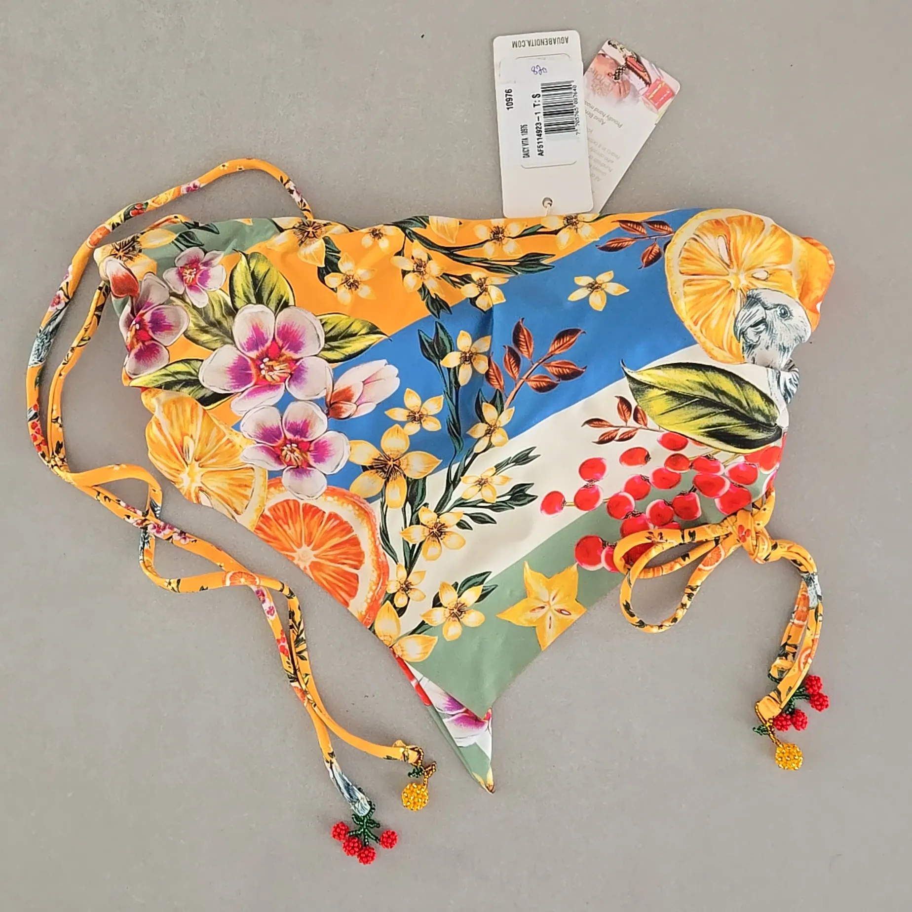 NWT! Agua Bendita Daicy Vita Bikini Top Size L - Image 2