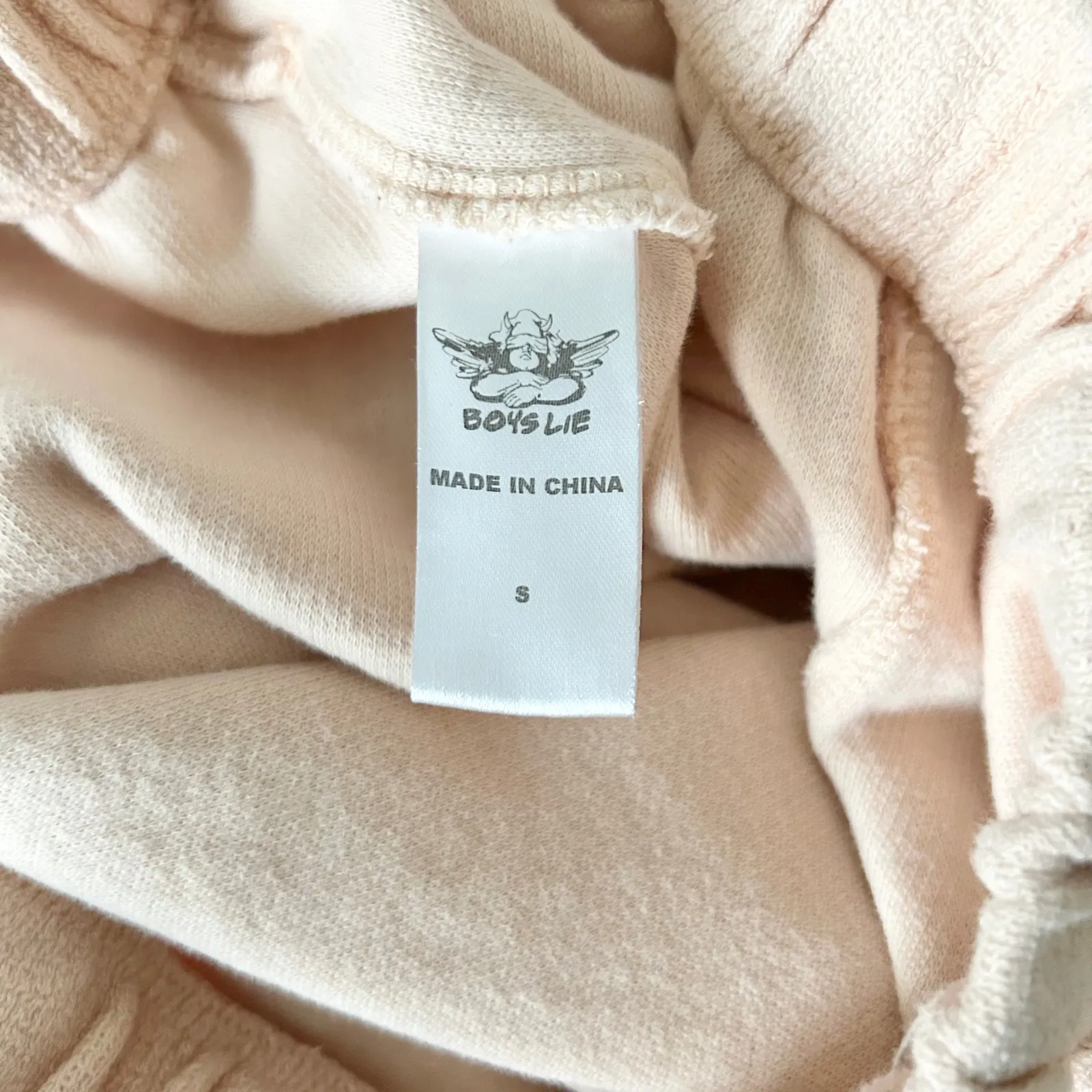 Boys Lie Cherub Angel I Am Not Where You Left Me Cotton Joggers Size Small - Image 10