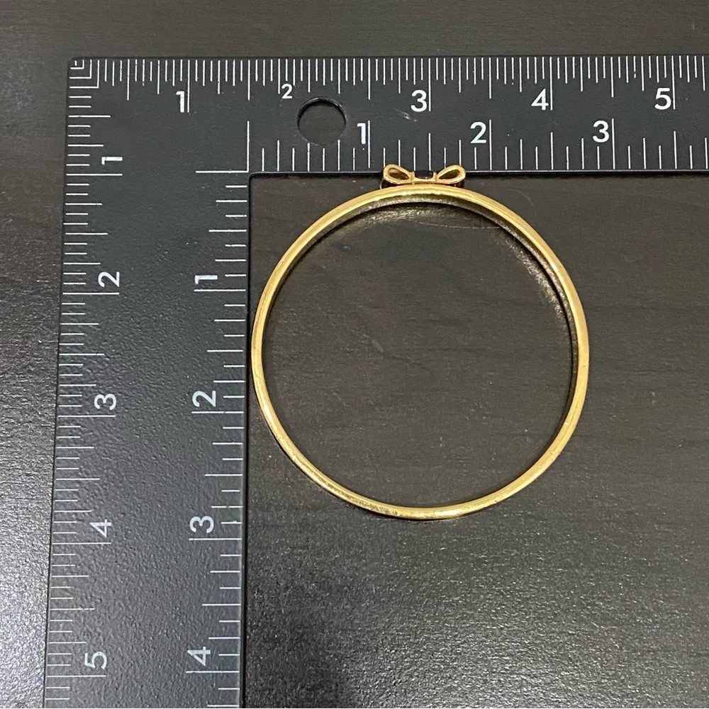 Kate Spade  Black Take A Bow Enamel Layering Stackable Bangle Bracelet - Image 10