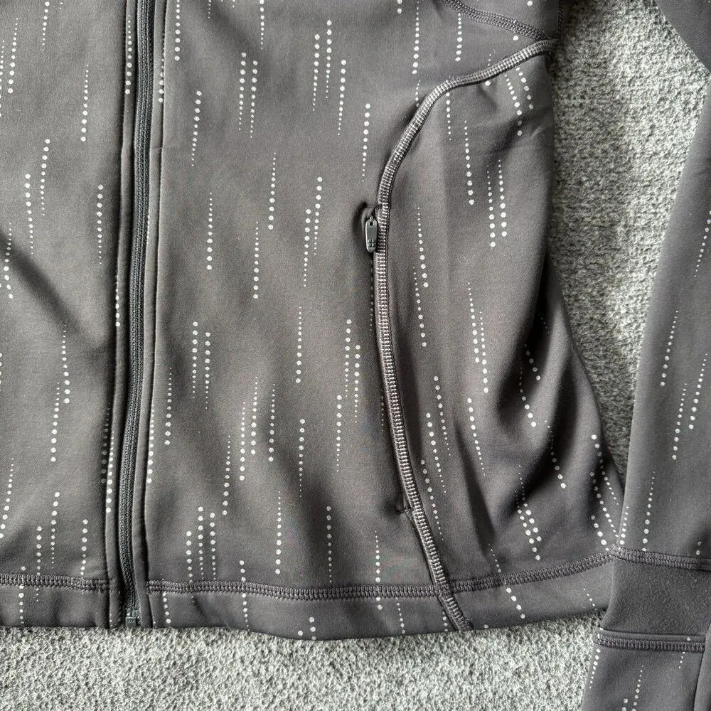 Sweaty Betty Therma Boost Zip Up Running Jacket Grey Reflective Yoga Midlayer M - Image 7